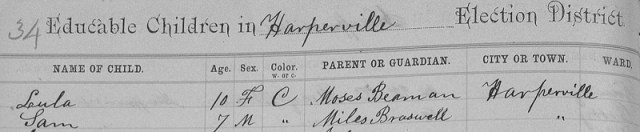 1885 Moses Beamon Educable School 1