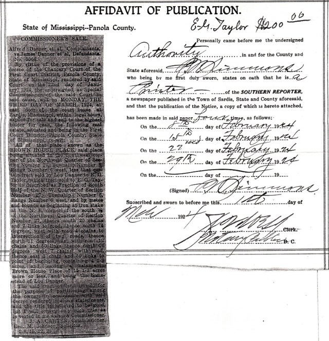 Danner_Affidavit_Land